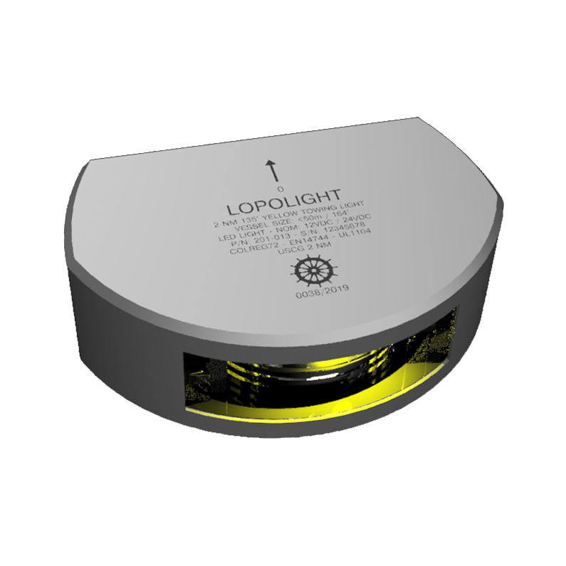 2nm yellow Towing, silver anodized